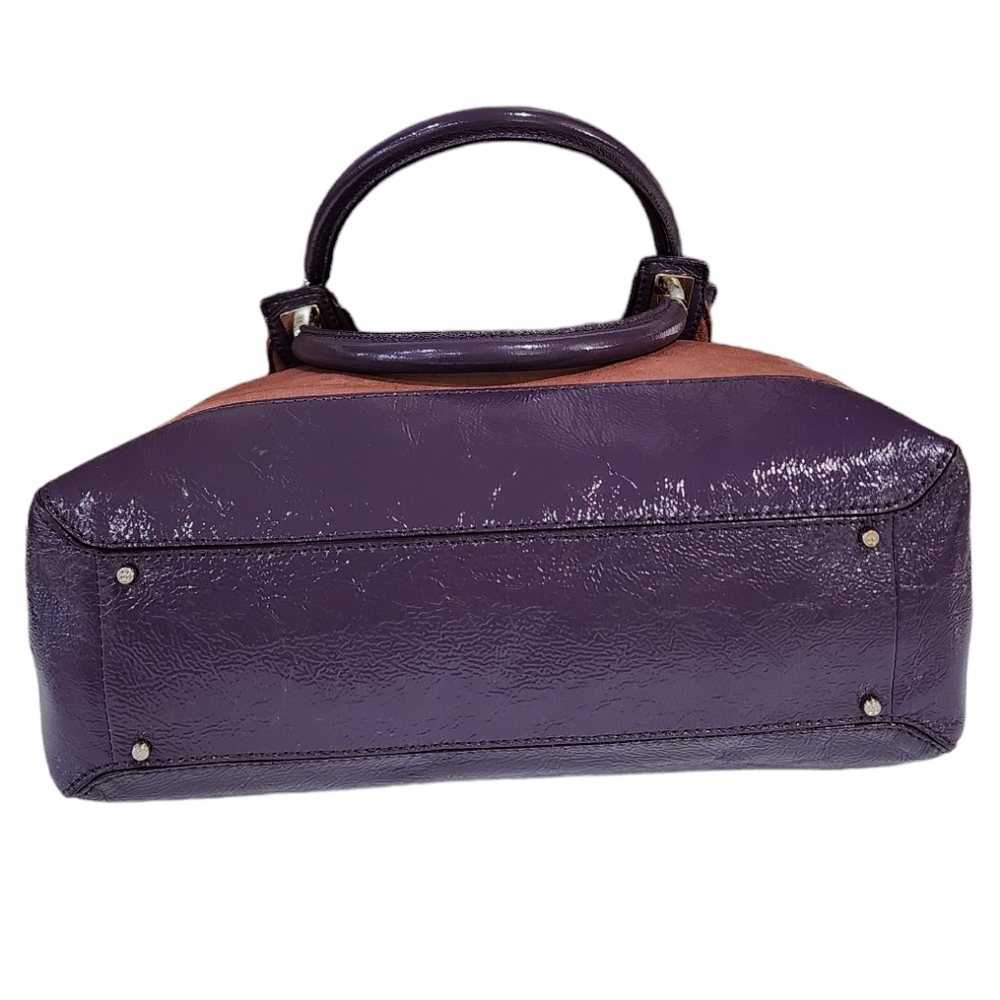 Kate Spade Islington Joanna Amethyst Purple Patent Leather Tote Medium Size - Picture 7 of 16